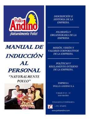 Manual De Inducciónl Pollo Andino S.A
