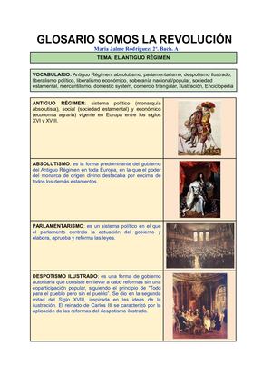 Glosario conceptos de 1º Bach.