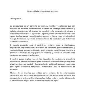 control de vectores de infecciones parasitarias control de vectores de infecciones parasitarias