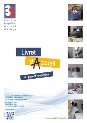 Livret D'accueil Novembre 2017