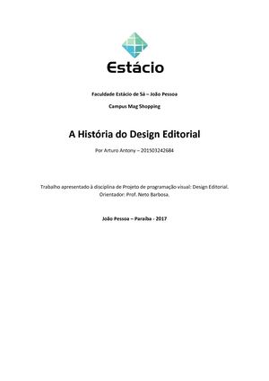 Artigo A História Do Design Editorial Arturo Antony