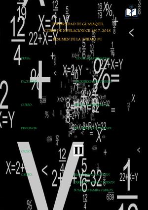 Unidad 1 Matematicas (Austin Lima Op