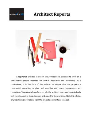 Architect Reports