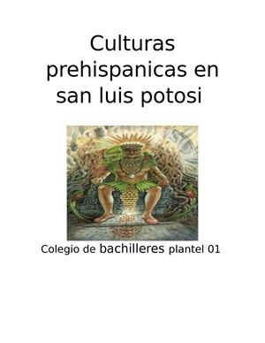 Culturas Prehispanicas En San Luis Potosi