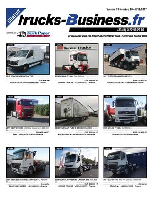 TRUCKS BUSINESS VOLUME 13 NUMÉRO 20 • 08/12/2017