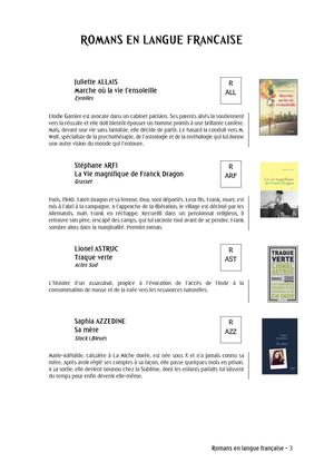 Romans français Alinea 45