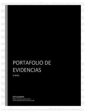Portafolio De Evidencias Iv