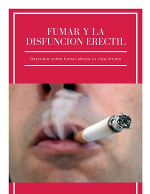 Fumar Y La Disfuncion Erectil