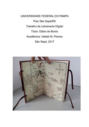 Capa Do Diário De Bordo