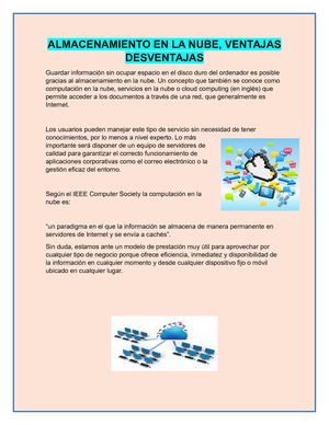 Almacenamiento En La Nube