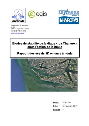 Étude De Stabilité à La Houle De La Digue Dans Le Cas De La Chatière