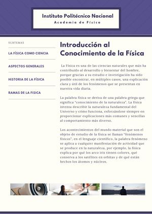 Introducción Al Conocimiento De La Física C