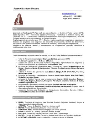 Jessica Mathews Cv