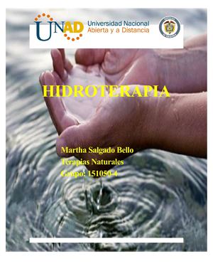 Introducción A La Hidroterapia Martha