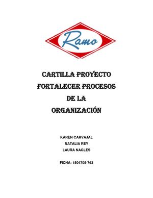 PROYECTO DE FORMACIÓN, CARTILLA VIRTUAL RAMO