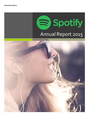 Spotify Annual Report