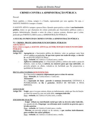 6 Crimes Contra Administração Pública