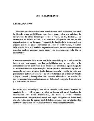 Importancia Del Internet