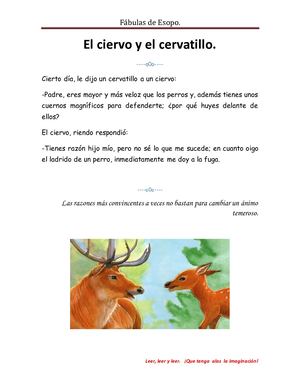 El Ciervo Y El Cervatillo