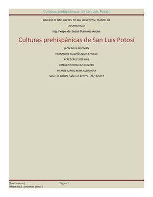 Culturas Prehispánicas