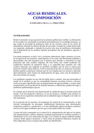 Aguas Residuales Composicion