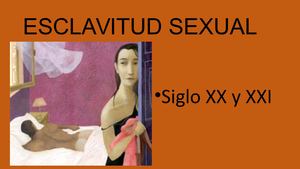 Esclavitud Sexual