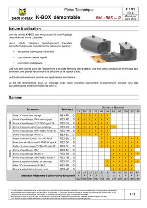 K BOX Fiche Technique Démontable