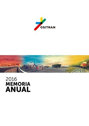 Memoria OSITRAN 2016