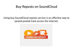 Buy Reposts on SoundCloud