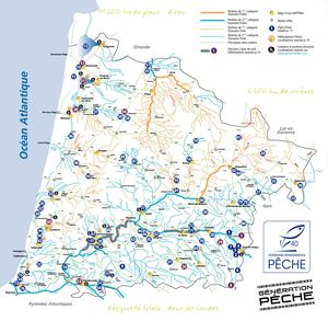 Carte Halieutique Peche Landes 2018 Hd