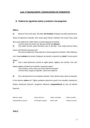 Material Pendientes 1º Bac