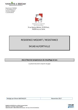 Avis Etat De Température Rfl Mozart Alforville