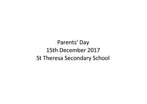 Parents Day 2017