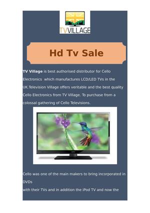 Hd Tv Sale