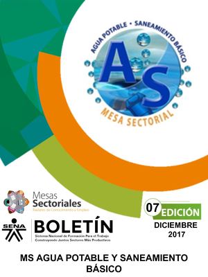 Boletín Edición No 7 M S Agua Potable Y Saneamiento Básico