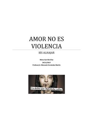 Amor No Es Violencia