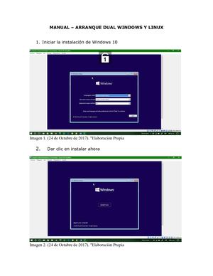 Manual de arranque dual  - Windows 10 y Linux Mint