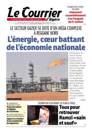 Le Courrier D'Algérie Du Dimanche 17 Décembre 2017