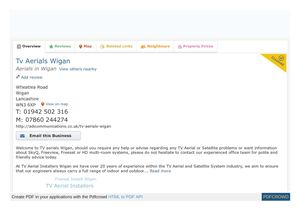 Www 192 Com Business Wigan Wn3 Aerial Erectors And Suppliers