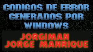 Codigos De Error Generados Por Windows