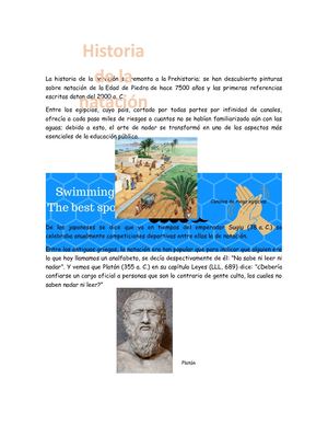 Historia De La Natación