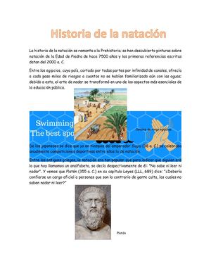 Historia De La Natación