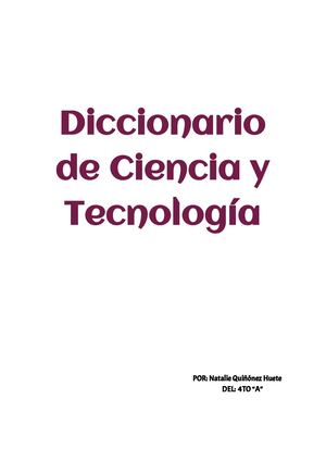 Diccionario de Ciencia y Tecnología