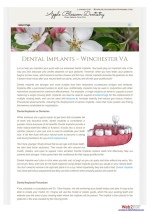 Dental Implants – Winchester VA