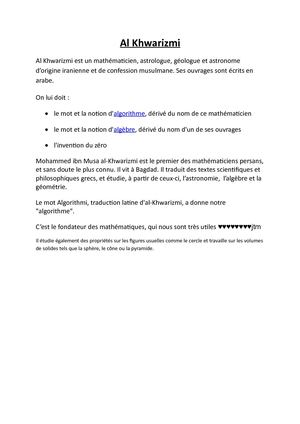 Al Khwarizmi