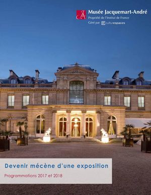 Plaquette Musée jacquemart-André