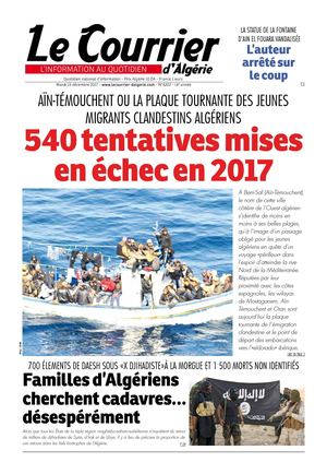 Le Courrier D'Algérie Du Mardi 19 Décembre 2017