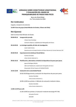 Agenda Jornadas Conectividad Fluvial CHD Octubre 2016 - Copia 011016