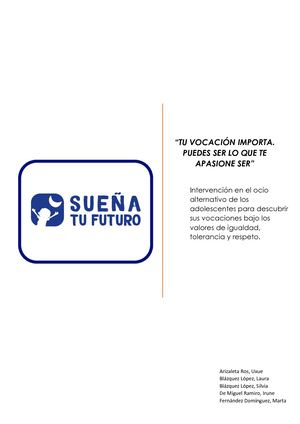 Dossier Sueña tu futuro