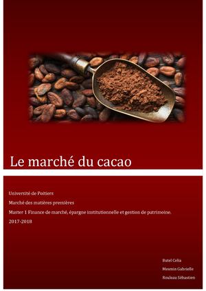 Le Marché Du Cacao